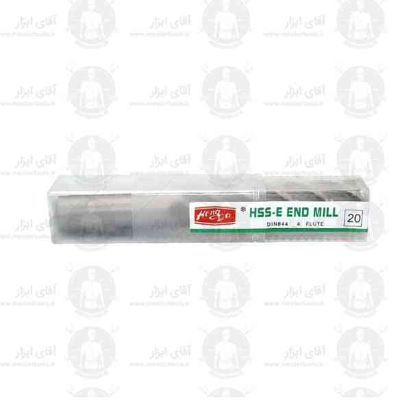 فرز انگشتی 20mm آلیاژ HSSE سرتخت طول 163mm برند هانگدا فرز انگشتی 20mm آلیاژ HSSE سرتخت طول 163mm برند هانگدا