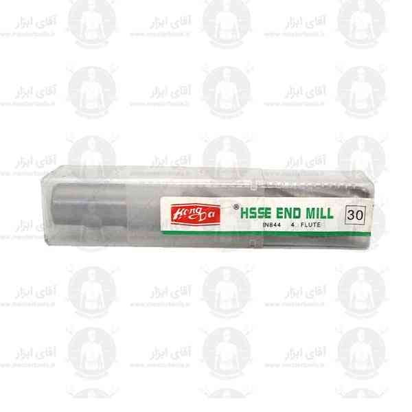 فرز انگشتی 30mm آلیاژ HSSE سرتخت طول 166mm برند HONGDA فرز انگشتی 30mm آلیاژ HSSE سرتخت طول 166mm برند HONGDA