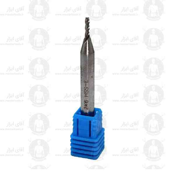 فرز انگشتی 2mm آلیاژ HSSE سرتخت طول 60mm برند آلاتا فرز انگشتی 2mm آلیاژ HSSE سرتخت طول 60mm برند آلاتا