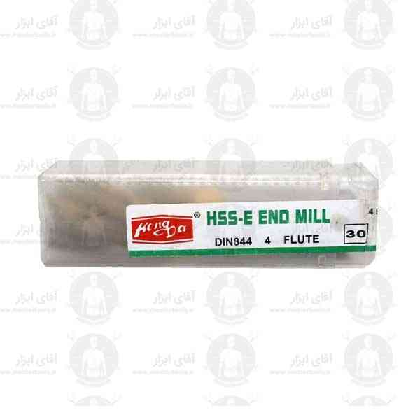 فرز انگشتی 30mm آلیاژ HSSE سرتخت طول 121mm برند HONGDA DIN 844 فرز انگشتی 30mm آلیاژ HSSE سرتخت طول 121mm برند HONGDA DIN 844