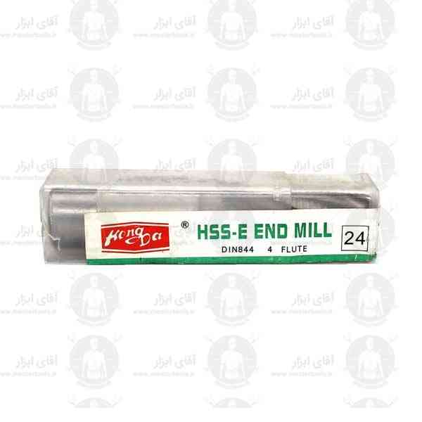 فرز انگشتی 24mm آلیاژ HSSE سرتخت طول 121mm برند هانگدا فرز انگشتی 24mm آلیاژ HSSE سرتخت طول 121mm برند هانگدا