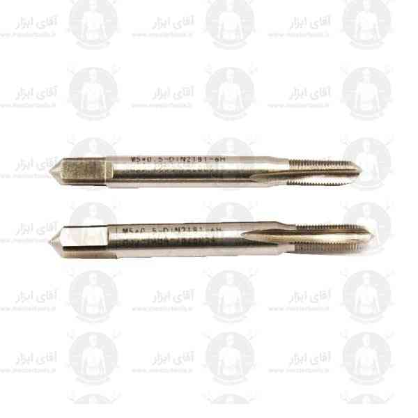 قلاویز دستی 5 گام 0.5 آلیاژ HSS برند تابا قلاویز دستی 5 گام 0.5 آلیاژ HSS برند تابا