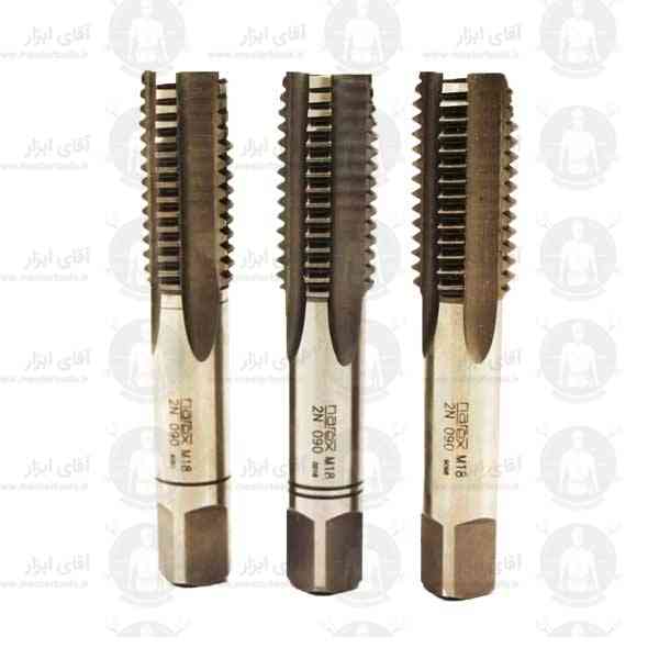 قلاویز دستی 18mm آلیاژ HSS گام استاندارد نارکس قلاویز دستی 18mm آلیاژ HSS گام استاندارد نارکس