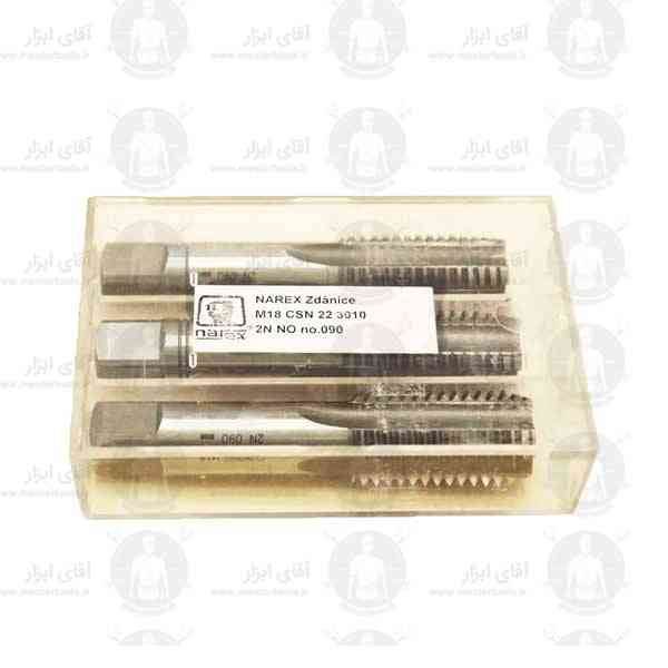 قلاویز دستی 18mm آلیاژ HSS گام استاندارد نارکس قلاویز دستی 18mm آلیاژ HSS گام استاندارد نارکس