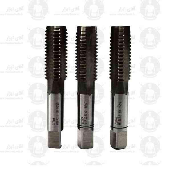 قلاویز دستی 18mm آلیاژ HSSG نوع متریک گام استاندارد زبرا قلاویز دستی 18mm آلیاژ HSSG نوع متریک گام استاندارد زبرا