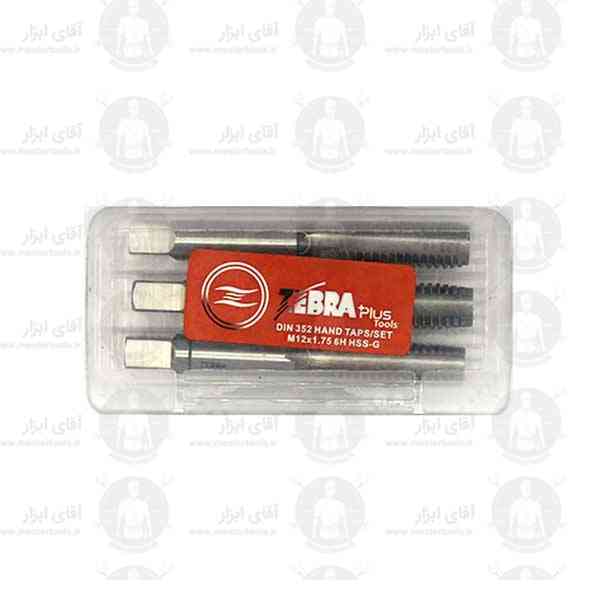 قلاویز دستی نوع متریک 12mm آلیاژ HSSG گام استاندارد ZEBRA قلاویز دستی نوع متریک 12mm آلیاژ HSSG گام استاندارد ZEBRA