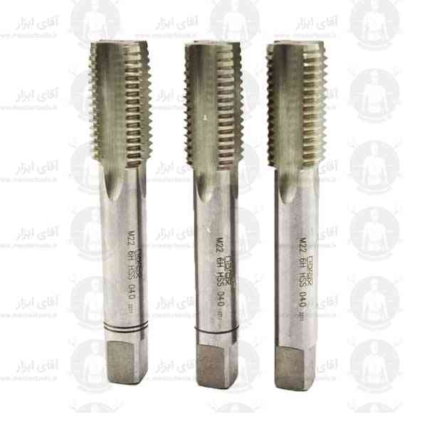 قلاویز دستی 22mm آلیاژ HSS گام استاندارد نوع متریک قلاویز دستی 22mm آلیاژ HSS گام استاندارد نوع متریک