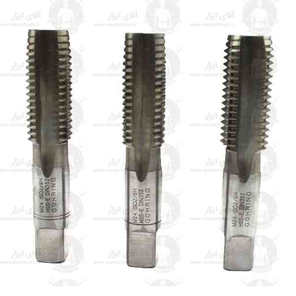 قلاویز دستی 24mm آلیاژ HSSE استاندارد متریک DIN 352 گورینگ قلاویز دستی 24mm آلیاژ HSSE استاندارد متریک DIN 352 گورینگ