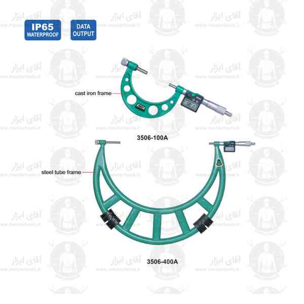 میکرومتر دیجیتالی خارج سنج میله ای سری 3506 برند INSIZE میکرومتر دیجیتالی خارج سنج میله ای سری 3506 برند INSIZE