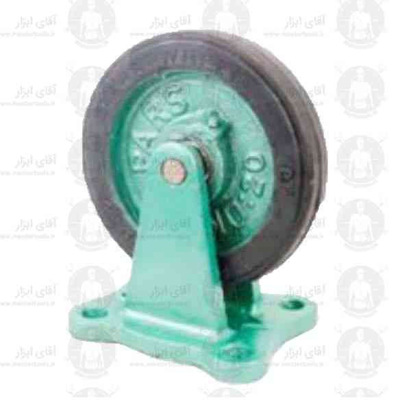 چرخ چدنی ثابت با روکش لاستیکی سنگین 150 تا 500 کیلوگرم چرخ چدنی ثابت با روکش لاستیکی سنگین 150 تا 500 کیلوگرم
