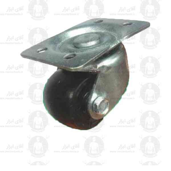چرخ صنعتی با پایه های فلزی و چرخ از جنس PP کفی گردان و تحمل وزن 40 تا 55 کیلوگرمی چرخ صنعتی با پایه های فلزی و چرخ از جنس PP کفی گردان و تحمل وزن 40 تا 55 کیلوگرمی