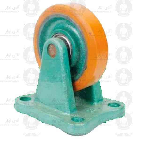 چرخ ورق روکش PU ثابت با تحمل 180 تا 550 کیلوگرم چرخ ورق روکش PU ثابت با تحمل 180 تا 550 کیلوگرم