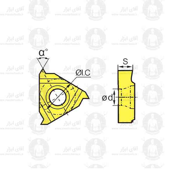 اینسرت گام زنی 55 درجه برند OKE اینسرت گام زنی 55 درجه برند OKE