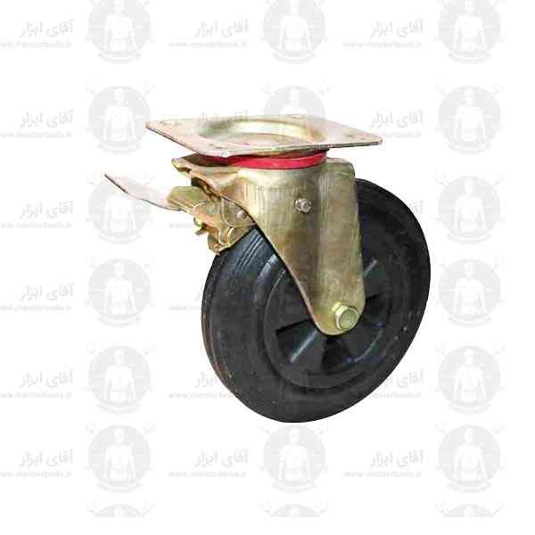 چرخ سطل زباله کفی گردان ترمزدار رینگ پلاستیکی سایز 20 چرخ سطل زباله کفی گردان ترمزدار رینگ پلاستیکی سایز 20