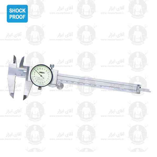کولیس ساعتی Shock proof سری 1312 اینسایز کولیس ساعتی Shock proof سری 1312 اینسایز