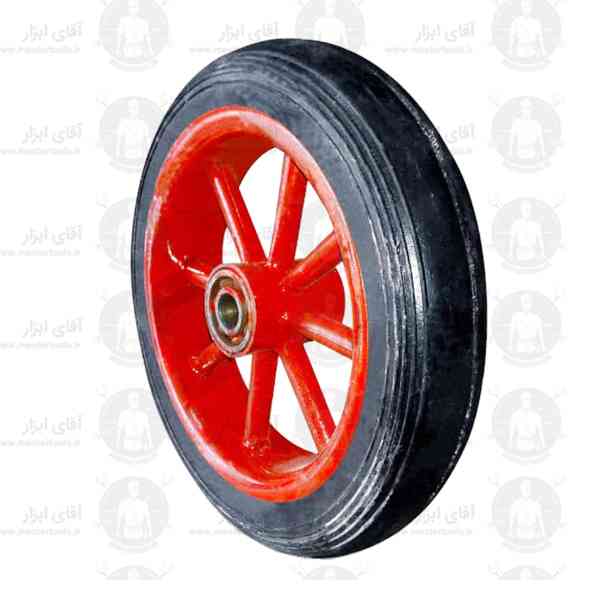 چرخ گاری آهنی لاستیک پهن 250mm چرخ گاری آهنی لاستیک پهن 250mm