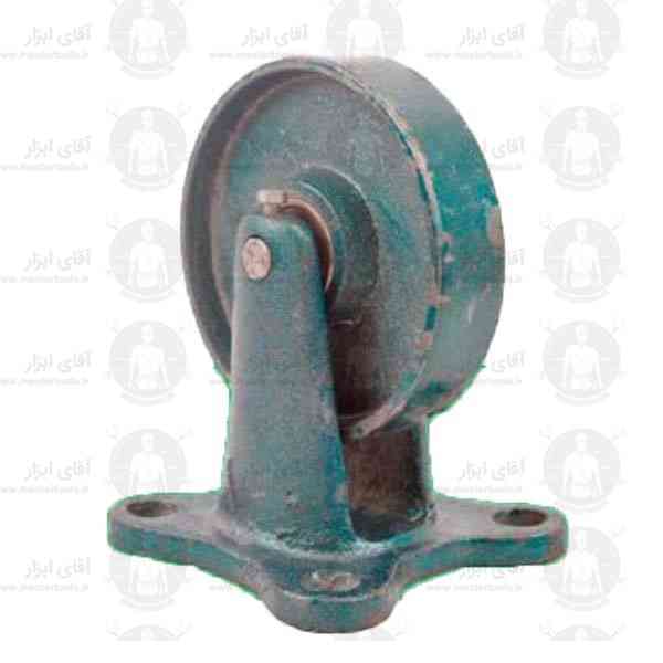 چرخ های چدنی سنگین بدون لاستیک ثابت تحمل 120 تا 150 کیلوگرمی چرخ های چدنی سنگین بدون لاستیک ثابت تحمل 120 تا 150 کیلوگرمی