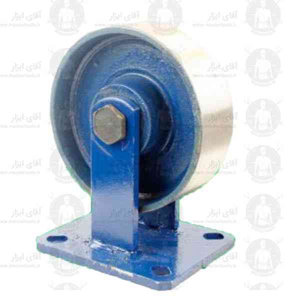 چرخ صنعتی سنگین آهنی بدون روکش ثابت با تحمل وزن 500 تا 1250 کیلوگرم چرخ صنعتی سنگین آهنی بدون روکش ثابت با تحمل وزن 500 تا 1250 کیلوگرم