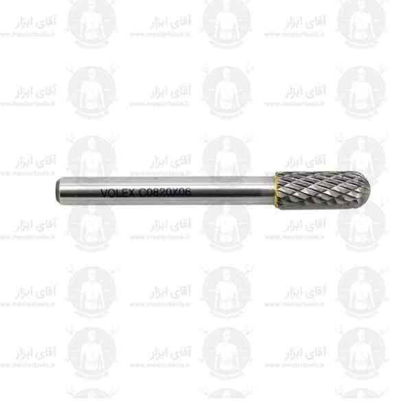 فرز فرم الماس استوانه سرگرد قطر 8 طول 64 برند VOLEX کد C0820x06 فرز فرم الماس استوانه سرگرد قطر 8 طول 64 برند VOLEX کد C0820x06