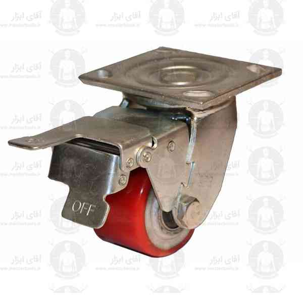 چرخ صنعتی پلی اورتان 75 کفی گردان و ثابت چرخ صنعتی پلی اورتان 75 کفی گردان و ثابت