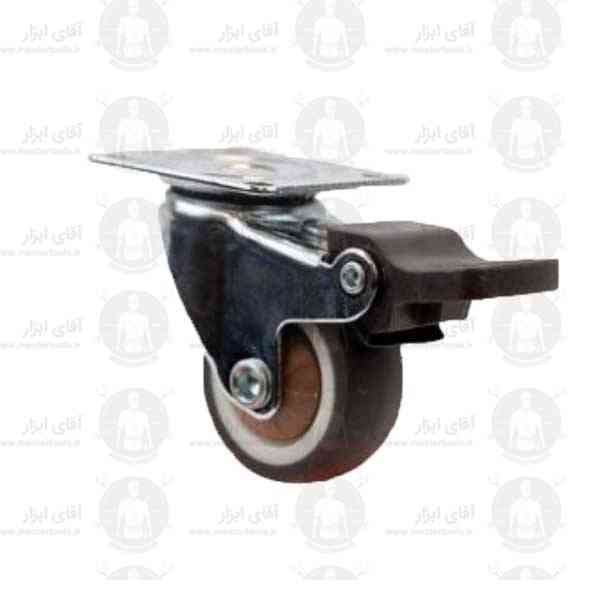 چرخ صنعتی کفی متحرک با روکش پلی اورتان و ترمز دار با تحمل وزن 20 تا 45 کیلوگرمی چرخ صنعتی کفی متحرک با روکش پلی اورتان و ترمز دار با تحمل وزن 20 تا 45 کیلوگرمی