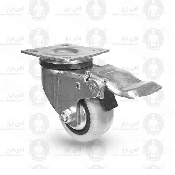 چرخ بیمارستانی بوشی کفی گردان ترمزدار (سایز 50 تا 100) چرخ بیمارستانی بوشی کفی گردان ترمزدار (سایز 50 تا 100)
