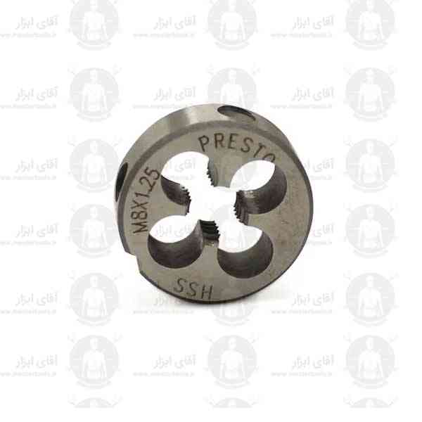 حدیده 8 پرستو PRESTO گام 1.25mm آلیاژ HSS حدیده 8 پرستو PRESTO گام 1.25mm آلیاژ HSS