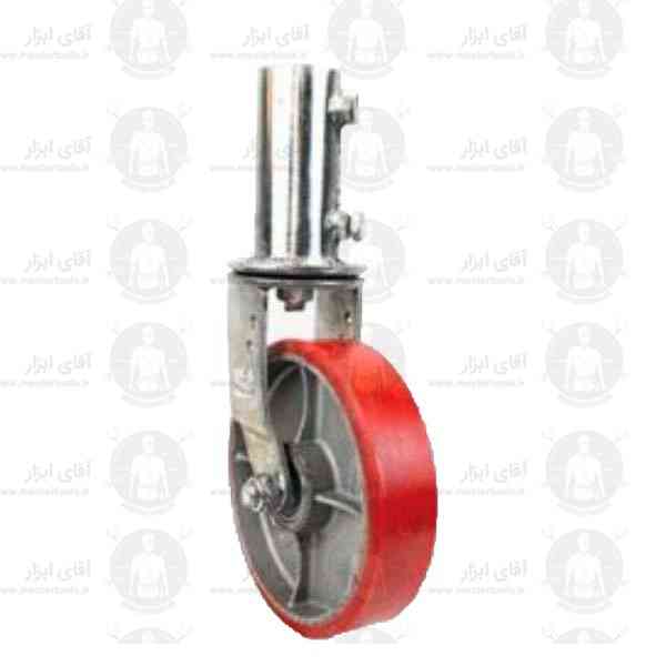 چرخ داربستی PU بدون ترمز با تحمل 900 کیلوگرم چرخ داربستی PU بدون ترمز با تحمل 900 کیلوگرم