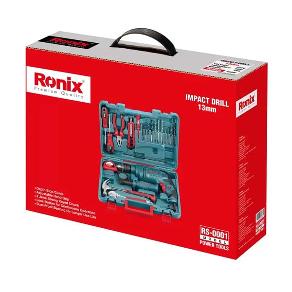 کیت دریل چکشی رونیکس مدل RS-0001 کیت دریل چکشی رونیکس مدل RS-0001