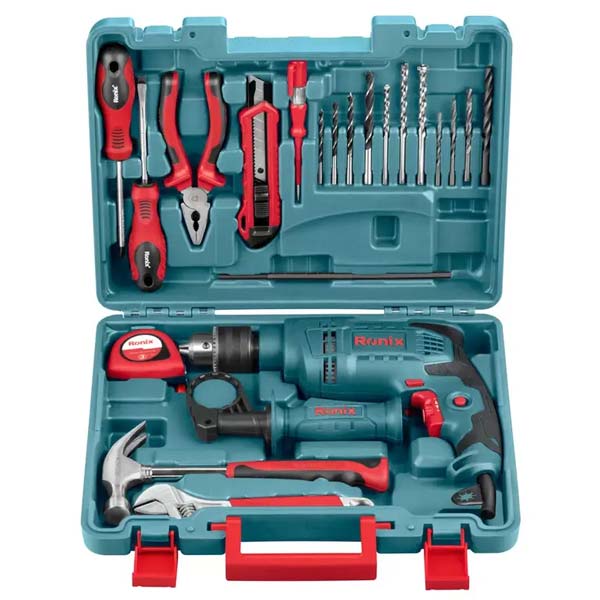 کیت دریل چکشی رونیکس مدل RS-0001 کیت دریل چکشی رونیکس مدل RS-0001